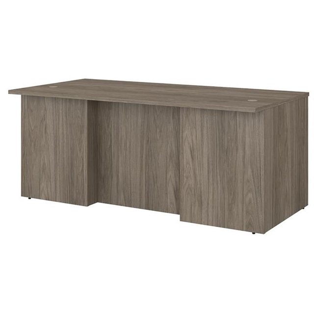 Pemberly Row Bureau de Direction 72W x 36D en Hickory Moderne - Bois d'Ingénierie