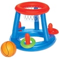 thumbnail image 1 of Children‘s Inflatable Basketball Hoop Swimming Pool Water Floating Objects Throwing Ring Basketball Hoop Toys Set for Swimming Pool Beach Camping Water Ball Game, 1 of 9