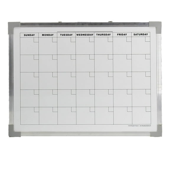 24 X 36 Aluminum Framed Calendar Magnetic White Dry Erase Board
