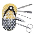 thumbnail image 3 of Yellow Polka Dot Flip Flop Design Manicure Set New, 3 of 3
