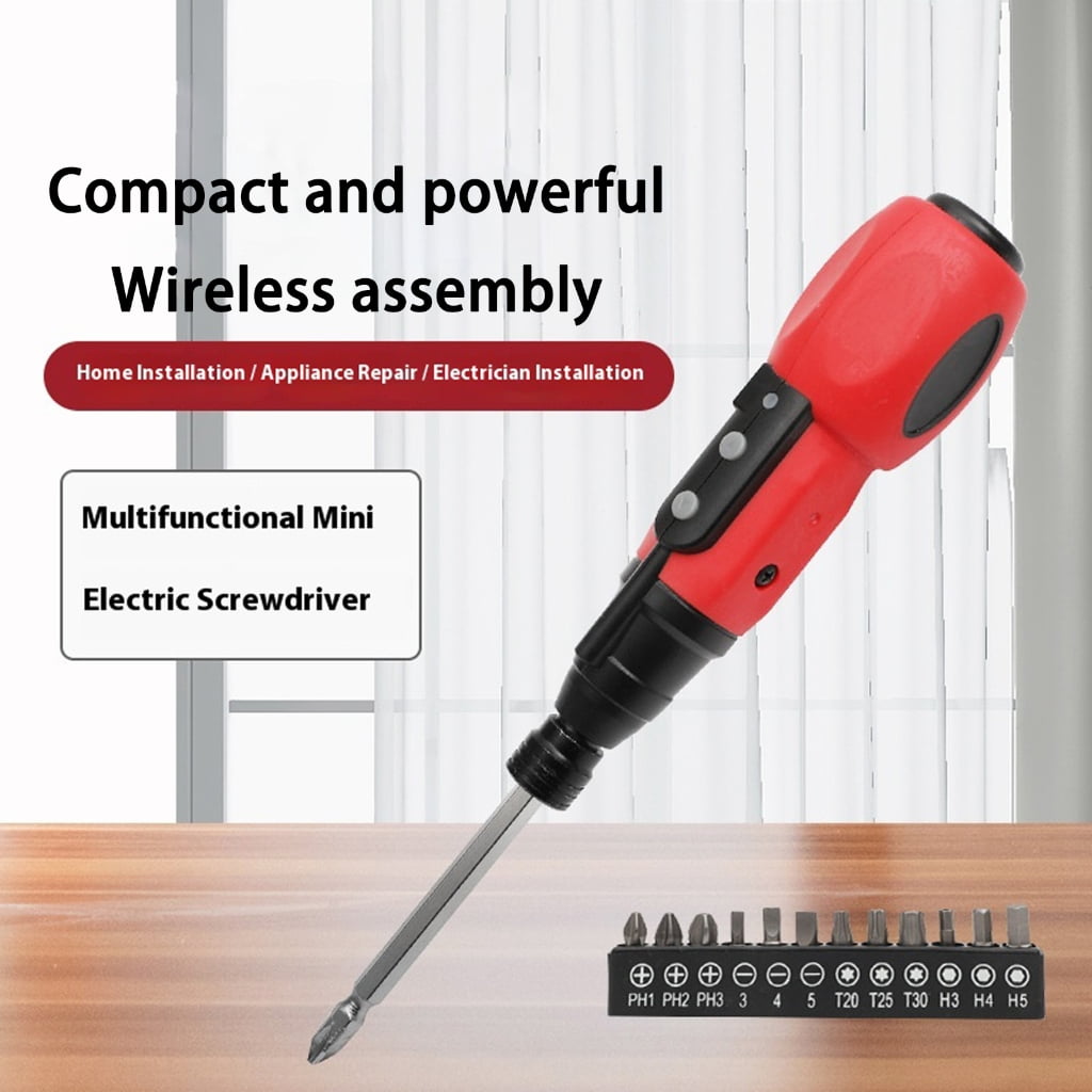 Rechargeable Cordless Electric Screwdriver Precise Power Tool Mini Drill for Mobile Phone Computer Outdoor Repair