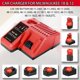 thumbnail image 2 of Auto Rápido Charger para Mil*wau*kee para M12 y para Batería M18, Vehículo Portátil de 12V Charger para 48-59-1812 48-11-2420 48-11-1815 48-11-1840 48-11-1841 48-11-1850, Enchufe de Encendedor de 12V, 2 of 10