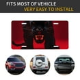 thumbnail image 5 of Easygdp Panther Red Background License Plate Car Front License Plate Car Decoration Car Accessories Front Tag Plate Standard Size, 5 of 8