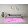 thumbnail image 3 of Ahgly Company Indoor Round Abstract Pink Contemporary Area Rugs, 6' Round, 3 of 4