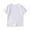 White, variant on Kids Boys Summer Solid Color Crewneck Short Sleeve T-Shirt Size:3Y