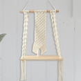 thumbnail image 1 of Tapiz bohemio para colgar en , estante de tapices tejidos de macramé elegante, decoración para hogar de pared, libro, maceta, estante d 30x60cm Macarena Estante de pared de tapiz, 1 of 8