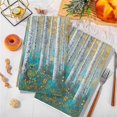 thumbnail image 3 of Teal Yellow Oil Painting Microfiber Kitchen Towel, Contemporary Abstract Art Soft Absorbent Dish Towels, Quick Drying Washable Dishcloths for Kitchen Cleaning, Drying Dishes, 18x28 Inches, 3 of 9