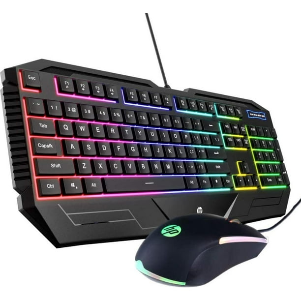HP GK1100 Gaming Gear Combo Keyboard + Mouse 6 Color LED Back Light