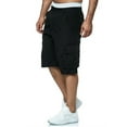 thumbnail image 3 of Mrrootc Men's Summer Shorts Multi-pocket Elasticised Waist Solid Sport Straight Fit Cropped Pants, 3 of 5
