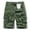 Army Green, variant on Turilly Men's Shorts Summer Outdoors Casual Solid Color Button Multi-pocket Sport Shorts Pants