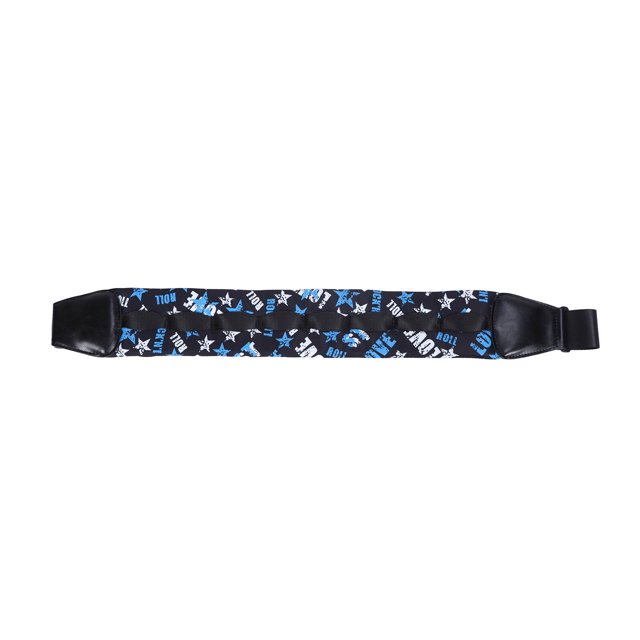 Guitar Strap for Bass Thickened Widened Shoulder Pads Decompression Belt Blue White Star Pattern