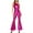 Hot Pink, variant on Adult Womens Sequin Tassel Jumpsuit 70s 80s Disco Dance Leotard Rompers Rave Outflts Clubwear Light Gold S