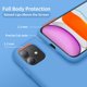 thumbnail image 3 of Funda de silicona ultradelgada para iPhone 11, resistente a golpes, con forro de microfibra suave antiarañazos, 6,1 pulgadas, color azul., 3 of 8