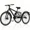 Black, variant on Lilypelle Adult Mountain Tricycle, 7 Speed 3 Wheel Bike, 24/26/27 Inch Adult Trikes w/ Front Suspension, All Terrain Tires, Large Rear Basket, Disc Brakes, Bottle Cage for Seniors, Women, Men