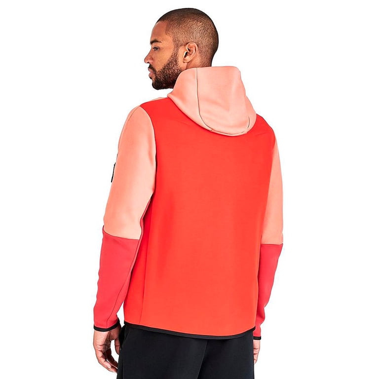 Men's Nike Sportswear Madder Root/Habanero Red/Black Tech Fleece