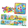 thumbnail image 4 of yotijay Assorted Color Mosaic Pegboard Educational Toys, 46 Buttons and 12 Pictures with E, 4 of 9