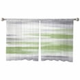 thumbnail image 2 of Sage Green Gray Semi Sheer Curtains 54 Inch Length 2 Panels Set, Neutral Abstract White Ombre Texture Sheer Kitchen Curtain Privacy Voile Window Curtain for Living Room Bedroom Rod Pocket Drapes, 2 of 7