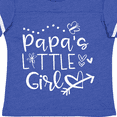 thumbnail image 4 of Inktastic Papa's Little Girl with Hearts Flower and Butterfly Girls Toddler T-Shirt, 4 of 5