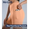 thumbnail image 5 of Nirlux Womens Biker Shorts With Pockets-Yoga Shorts For Women Regular & Plus Size For Gym & Yoga Size 6, 6" Inseam, Cork, 5 of 6