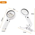 thumbnail image 4 of Jinsinto 3.5X 10X Standing Handheld Illuminated Magnifier with 8 LED Light, Reading Magnifier, Table Magnifier with Folding Stand, for Reading, Inspection, Soldering, Crafts, Repair, 4 of 5