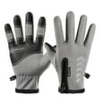 thumbnail image 1 of Gants d'Hiver à Écran Tactile Zippés, Gants de Sport Chauds pour l'Extérieur, 1 of 4