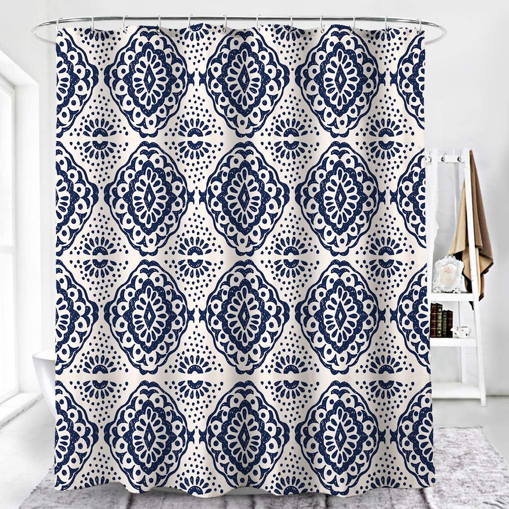 Kaleidoscope pattern fabric shower curtain new free shipping Kaleidoscope pattern fabric shower curtain new free shipping