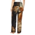 thumbnail image 3 of Balery Cat Fish Dance Vintage print Women's Pajama Pants,Ultra Lightweight Pjs,Lounge Pant-XX-Large, 3 of 9