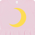 thumbnail image 4 of Inktastic Cute Yellow Moon Girls Toddler Dress, 4 of 5