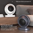 thumbnail image 3 of Electric Heater Portable Home Office Dormitory Living Room Bedroom Table Mini Small Overheat Protection Warmer Heating Device White, 3 of 9