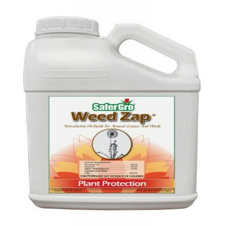 Safergro Weed Zap Certified Organic Natural Non-Selective Herbicide Concentrate,