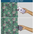 thumbnail image 6 of Vargottam Elegant Green Rose Vine Pattern Curtains - Set of 2 Blackout Panels, 52 x 84 Inches - Noise Reducing & Energy-Efficient Room Darkening Window/Door Drapes for Modern Home Decor- Green, 6 of 9