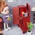 thumbnail image 4 of CIMAXIC Mini Dressing Table Delicate Mini Dressing Table Doll House Small Dressing Table Drawer Cabinet,5.94"X4.45"X1.65", 4 of 5