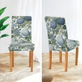 thumbnail image 3 of Yayeee 2 Pack Dining Chair Covers Stretch Parson Chairs Slipcovers Seat Protector, Watercolor Hydrangeas Pattern, 3 of 6