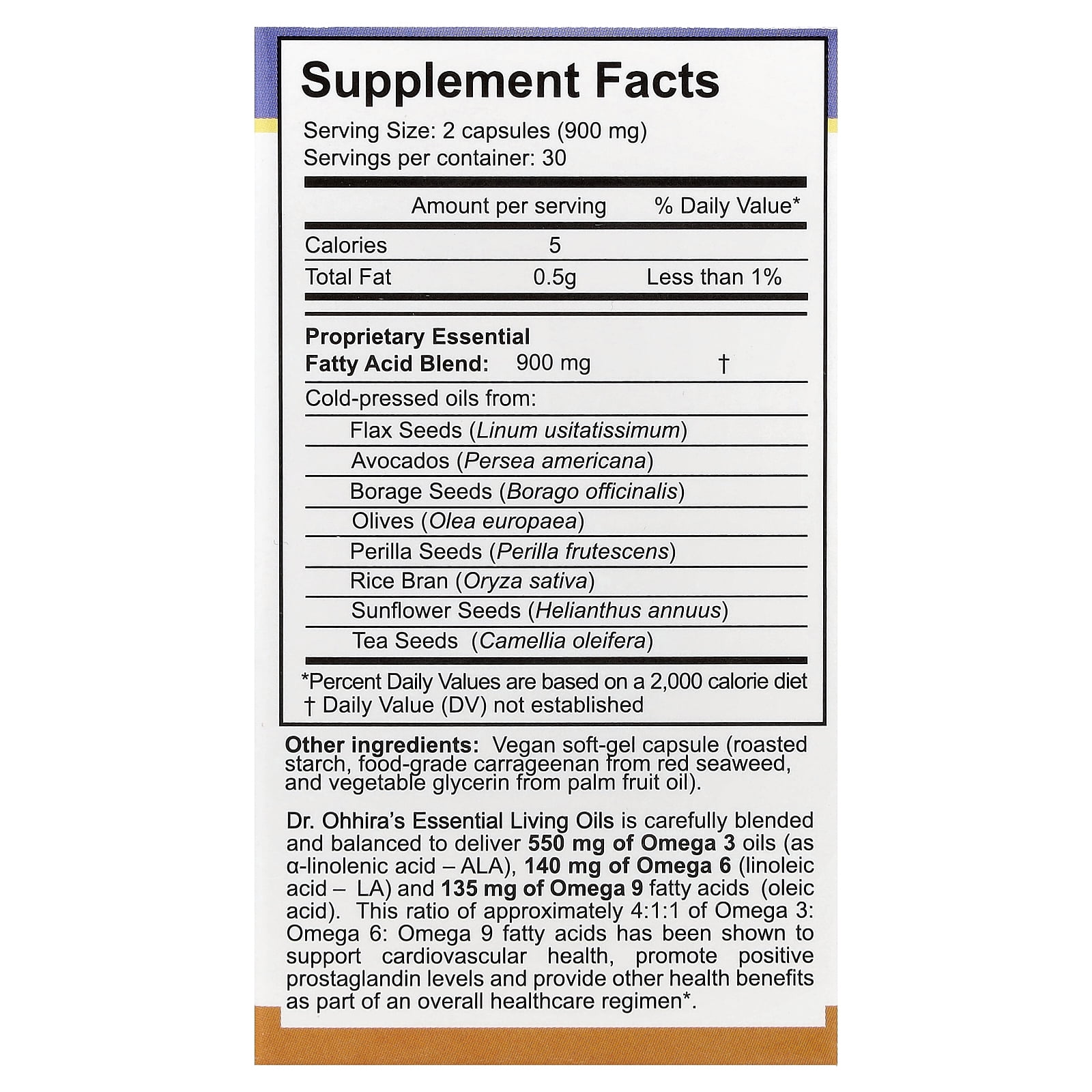 Dr. Ohhira's Essential Living Oils, 60 Capsules