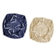 thumbnail image 5 of 2 piezas Fundas para asientos de silla Funda protectora para silla de oficina Cojín para silla de ordenador beis azul oscuro, 5 of 5