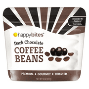 Happy Bites Dark Chocolate Covered Coffee Beans, 16 oz