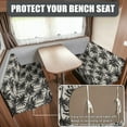 thumbnail image 2 of FOR U DESIGNS Palm Tree Pattern 2 Pcs RV Dinette Cushion Covers Breathable RV Couch Cover Elastic Loveseat Sofa Chair Cover Furniture Protector for RV Camper Car Bench, 2 of 7