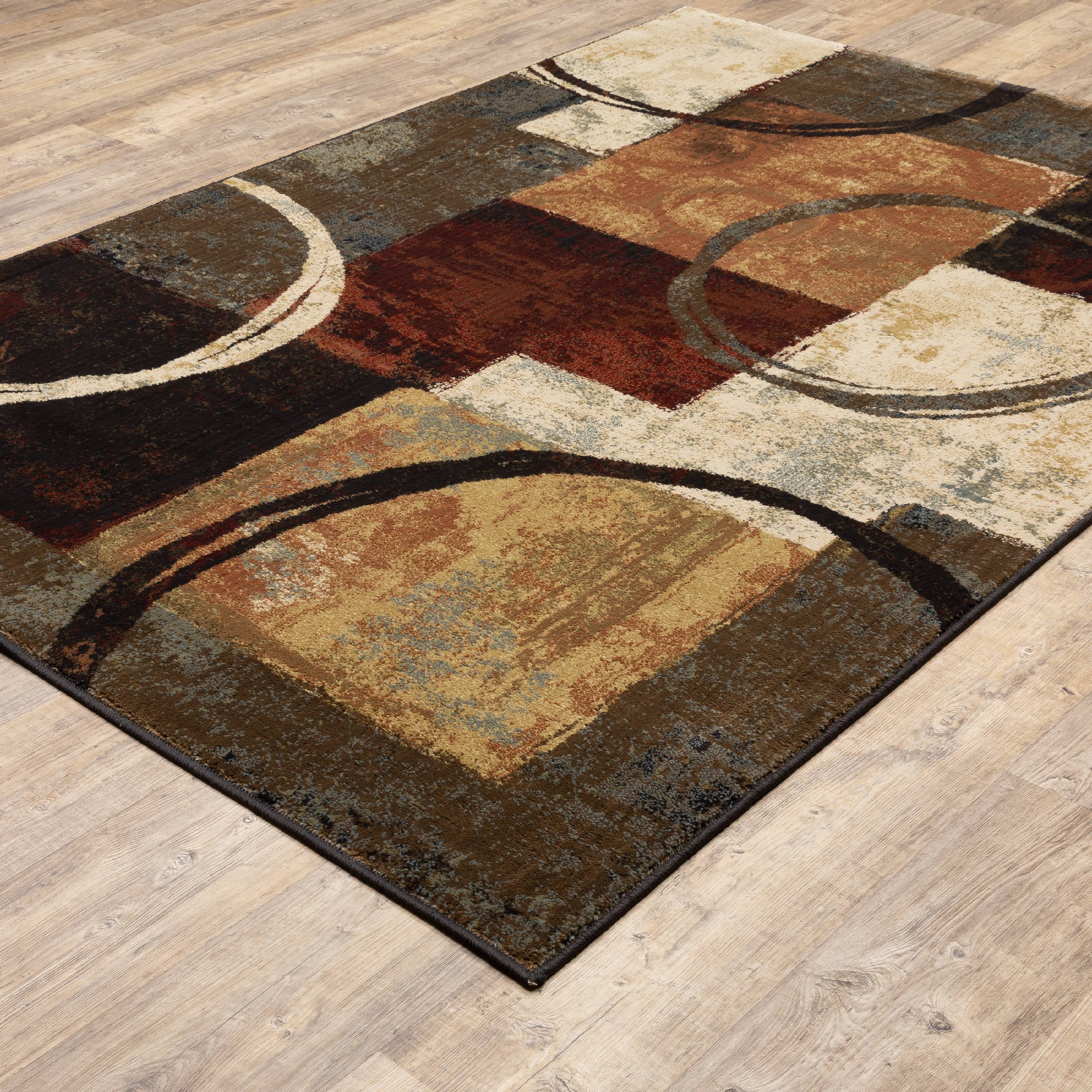 Avalon Home Hamlet Abstract Contemporary Area Rug, Black
