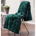 thumbnail image 3 of Chanasya Super Soft Warm Elegent Waivey Pattern Cozy Sherpa Throw Blanket, 3 of 8