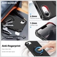 thumbnail image 4 of I-HONVA for iPhone 16e Case (2025) / iPhone 17e Case (2026) ,Compatible with Mag-safe Matte Shockproof Anti-Scratch Protective Invisible Kickstand Magnetic 6.1" Case Cover,Black, 4 of 6