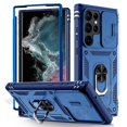 thumbnail image 3 of Case For Samsung S24 Ultra S23 S22 S21 FE A54 A53 A34 A33 A15 A14 A13 A24 A25 Heavy Duty with Camera 360 Degree Kickstand Cover, 3 of 5
