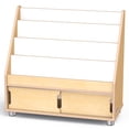 thumbnail image 7 of 4 Shelf Wooden Classroom Bookshelf Display Stand, 7 of 7
