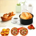 thumbnail image 3 of 1PC Air Fryer Accessories Baking Cake Basket Pizza Pan Grill Pot Kitchen Tool Kitchen Gadget for Home (6 Inch), 3 of 8