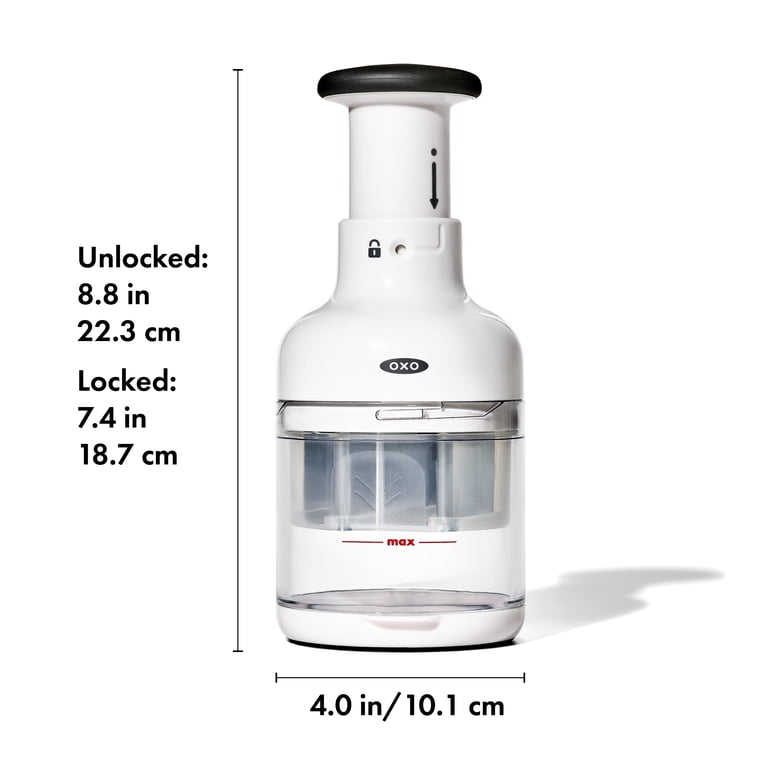OXO Food Chopper, White, Stainless Steel Blade, 8.8 in - Walmart.com