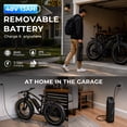 thumbnail image 4 of Skeri Electric Bike, 26"x4.0" Fat Tire E Bike, 500W (Peak 1000) Motor, 48V 15.6Ah Removable Electric Bike for Adults, 60 Miles & 25 mph, Electric Bicycle with 7 Speed and Front Suspension, 4 of 13