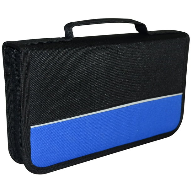 Protective Disc Zipper Organizer Compact Portfolio Case Holds 104 Discs