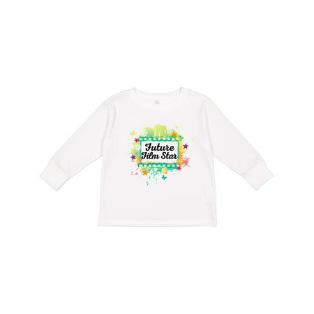 

Inktastic Actress Future Film Star Girls Long Sleeve Toddler T-Shirt