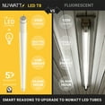 thumbnail image 4 of NuWatt 4FT T8 LED Tube Lights A&B Hybrid 3500K Neutral White, Plug & Play or Ballast Bypass,G13 30PK, 4 of 9