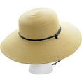 thumbnail image 3 of 442LB01 Siz 1 Light Brown Wide Brim Braided Hat, 3 of 4