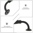 thumbnail image 5 of Monyance Wardrobe Door Handle Door Handles Cabinet Pulls Handle Barn Handles Kitchen Pull Drawer Metal Dresser Furniture Black Interior Knob Wardrobe(4.49X1.3X0.71Inches), 5 of 10